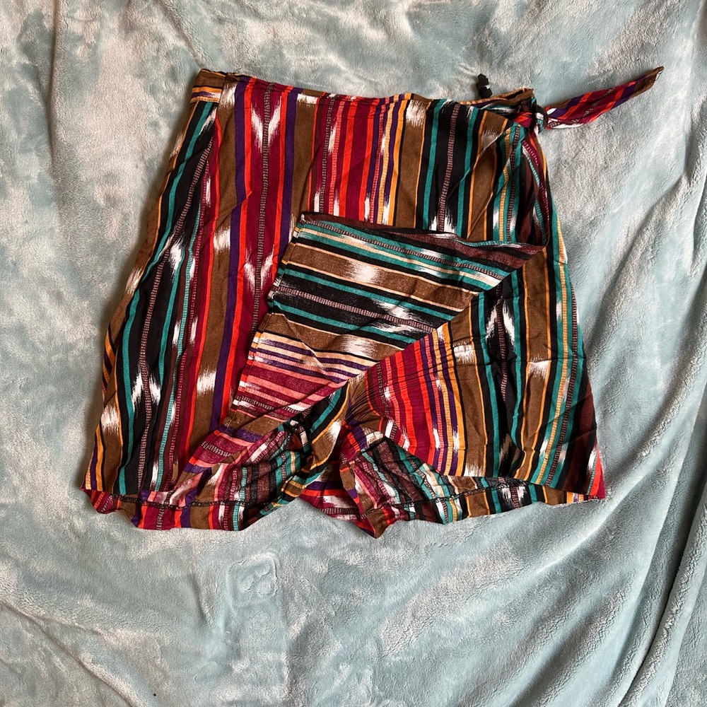 Striped Multicolor Women's Skort